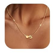 LOLIAS Guld halsband kvinna hjärta namn rostfritt stål smycken för personlig giftighet