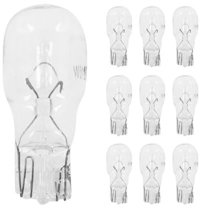 cyclingcolors 10x Ampoule 12V 10W T13 W2.1x9.5d clignotant latéral voiture moto scooter éclairage goutte d'eau lampe tableau bord indicateur, transparent