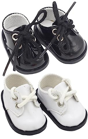 COSMEVIVI 2paia Scarpe Per Bambole in Miniatura Ornamenti Decorativi in Pelle Accessori Per Creazione Di Bambole Piccole Scarpe Fatte Mano Per Decorare La Casa