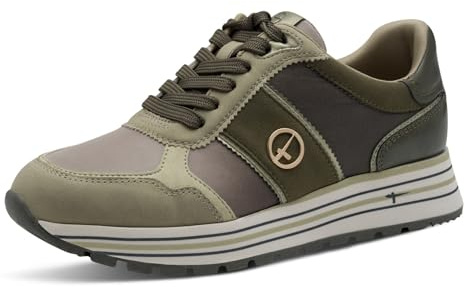 Tamaris Baskets Basses pour Femme 1-23727-42, Vert Olive, 39 EU
