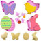 YUNZHISHIYE Oster-Ausstechformen, 3D-Osterausstechformen, Kinder-Ausstechformen, Pop-Up-Stempel, Federgriffformen Mit 8 Stück Ostereiern, Hasen, Küken Und Schmetterlingen