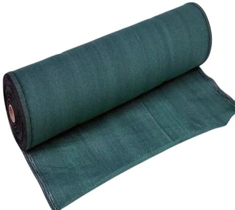 Telo ombreggiante TOTALNET PLUS 100 percento verde - 2 x 10 m rete oscurante 220 g/m2, frangivista, per divisori giardino, schermature per privacy balconi, cancellate, ringhiere