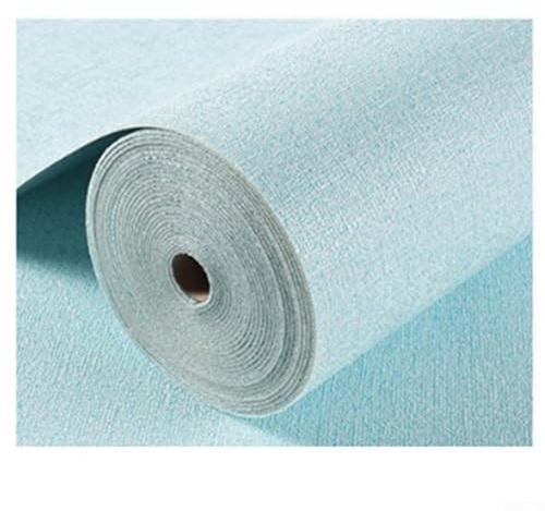 Vootnifig Rollo de papel tapiz autoadhesivo, impermeable, reduce el ruido, aislante térmico, para decoración del hogar, 50 x 300 cm, color azul