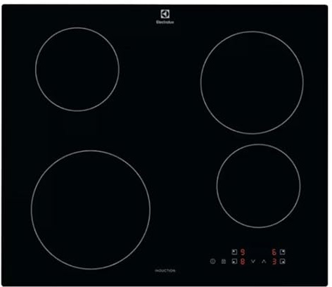 ELECTROLUX CIB60424CK PIANO COTTURA INDUZIONE SERIE 300 4 FUOCHI NERO 3000 W (LxP 59x52cm)