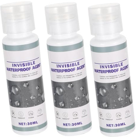 AUTSUPPL Invisible Waterproofing Agent and Sealing Spray for Bathroom Tiles, Walls, and Roofs 3pcs 30ml Leak Repair Spray for Floor and Exterior Waterproofing