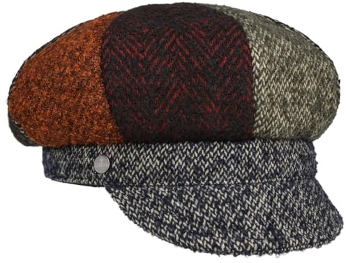 Lierys Multicolour Patchwork Newsboykeps by Damer - Made in Italy newsboy keps skärmmössa med skärm, foder höst-vinter Vinter - One Size färgglad