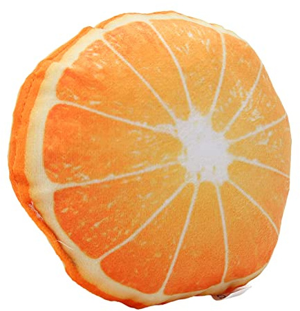 FILFEEL Fruktplysch Pipig Hundleksak, Interaktiv Tecknad Design Idealisk för små Till Stora Hundar - Mjuk och Bettålig (Orange)