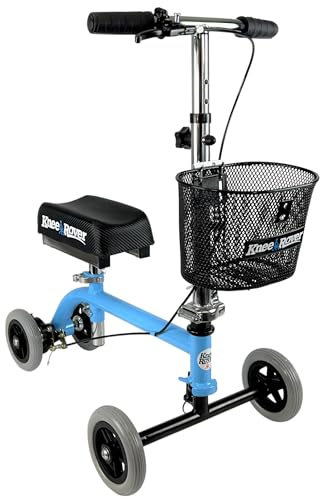 KneeRover Kinder-Knie-Walker, orthopädischer Knie-Roller, für Fuß-, Unterschenkel- oder Knöchelverletzungen, Ersatz für Krücken, Hellblau