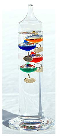 18cm Tall Free Standing Galileo Thermometer