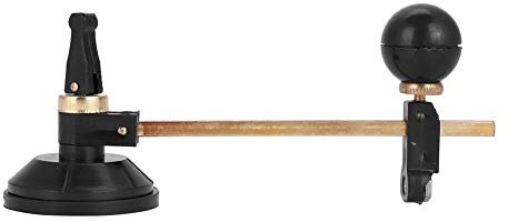 Cortador de brújulas de vidrio, cortador de vidrio Brújulas de 6 ruedas Cortador de corte circular con ventosa Círculo para cortadores de vidrio profesionales(30cm)