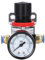 Air Compressor Pressure Regulator Reducing Valve with 8mm Connector Air Pump Treatment Fittings Accessories Plastic Steel Holes Part Connector Retaining Ring