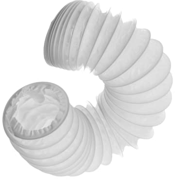 Ø 80mm Conduit d'air Flexible pour Hotte de Cuisine, Climatiseur, Hotte Aspirante, Sèche-linge - 1m Tuyau d'évacuation - Conduit de Ventilation - PVC