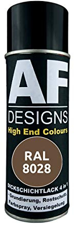 4 IN 1 Ral 8028 Terrabraun Dickschichtlack Laca Spray Lata de Aerosol