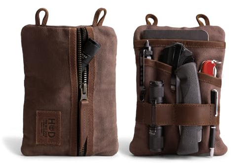 Hide & Drink EDC Pouch XL - Multi-Tool Pocket Organizer for Men - Durable EDC Gear/Tool Pouch - Ideal Travel Accessories - EDC Organizer Bag/Pouch for Everyday Carry, Tactical Gear, Travel