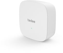 Tedee Bridge per serratura elettronica, Facile da aggiornare, Controllo via Bluetooth, Tedee WLAN Bridge consente di aprire e chiudere da remoto, iPhone & Android, Smart Home (EU plug)
