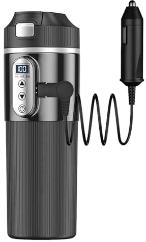 Calentador portátil para coche, 12 V / 24 V, acero inoxidable, caldera de agua caliente, caldera para leche, café, té, calderas de agua, viajes, camping, actividades al aire libre