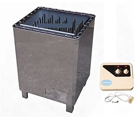 YQVEOT Kit generador de Ducha de Vapor, 10.5kW 12kW 15kW 18kW Acero Inoxidable Calentador de Sauna de Vapor Estufa Sauna de Vapor Seca para Uso doméstico Comercial(18KW)