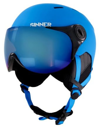 SINNER - Typhoon Visor - Skihelm Jungen - Blau-Multicolour - 53