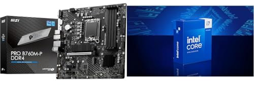 MSI PRO B760M-P DDR4 Motherboard + Intel® Core™ i7-14700K Desktop Processor 20 cores