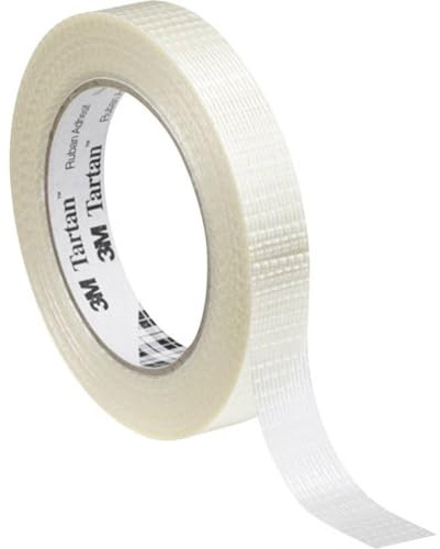 Scotch Ruban adhésif de renforcement et cerclage Tartan 8954, Transparent, 50 mm x 50 m