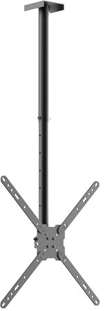 Meliconi Slimstyle 400CE Supporto da Soffitto Estensibile per TV da 14-65 e Proiettori, Nero