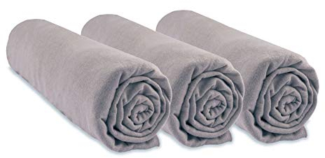 3 Spannbettlaken, 70 x 160 cm, Babybett, Kinderbett, 70 x 160 cm, 100% Bio-Baumwolle, Haselnuss, dehnbar & atmungsaktiv, gesunder Schlaf, Marke Easy Dort | GOTS-zertifiziert | Made in Europe