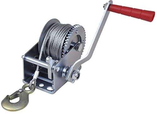 vidaXL Cabrestante Manual de Arrastre Tracción Camioneta Remolque Hierro 363kg