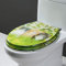 KANNORE WC-Sitz, WC-Deckel, WC-Sitz aus Harz, große Auswahl an schönen WC-Sitzen, Soft-Close-Schnellverschluss, leicht zu reinigen, für Badezimmer-grüne Katze