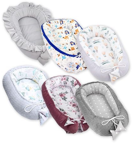 Riduttore lettino neonato - 90x50 cm baby nest trasportabile per neonati nido culla pod cocoonababy babynest antisoffoco Variante casuale