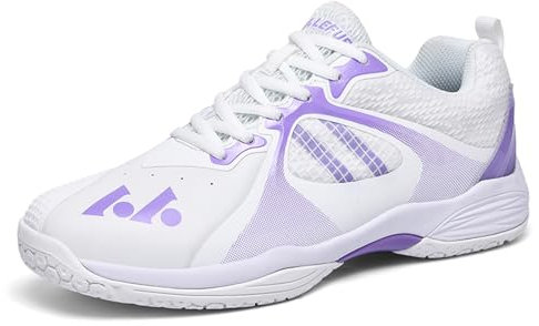 ZHENSI Scarpe da Badminton da Donna, Scarpe da Pallavolo E Squash Scarpe Leggere Antiscivolo per Campi da Interno Ed Esterno,Viola,39 EU