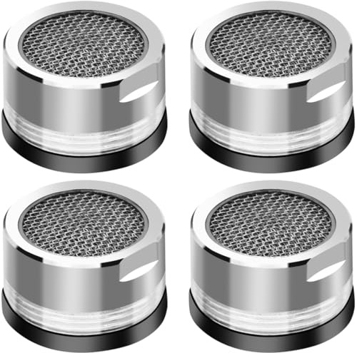 LICQIC Inserto di ricambio per filtro rubinetto, aeratore maschio per rubinetto, ugello filtro per risparmio idrico per lavello da cucina, bagni, servizi igienici, ristoranti