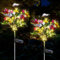 Asfrode 2 lámparas solares para jardín exterior, cadena de luces de mariposa, luces solares de jardín, IP55, resistentes al agua, para jardín, jardín, jardín, jardín, patio, césped, balcón, decoración