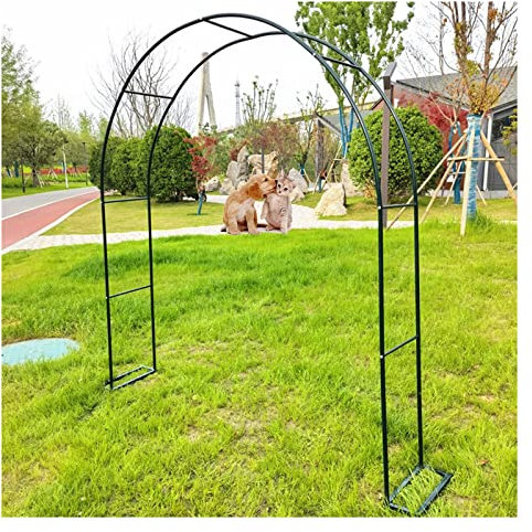 Enrejado de arco de jardín de metal para plantas trepadoras, cenador de rosas para decoración de arco de jardín de boda, resistente a la intemperie, eje ancho para varias plantas trepadoras