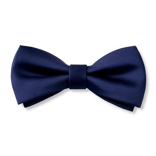 Vidsmow Noeud Papillon Homme Couleur Unie, Accessoire Chemise Et Costume Mariage, Cérémonie, Taille Réglable Pour Adulte, Style Classique Bleu Foncé, Usage Formel Et Festif