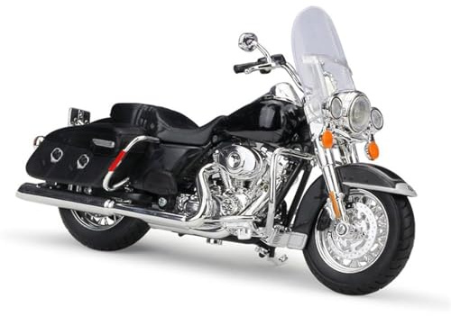 Juguete De Colección De Regalo Motocicleta Para Flhrc Road King, Modelo Clásico De Motocicleta De Aleación De Imitación, Escala 1:12