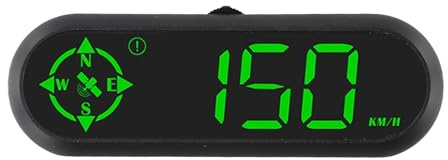 FUANA GPS Head Up Display Speedometer with Compass and Altimeter for Cars, Trucks, Bikes and Motorcycles