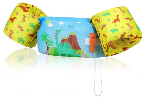 MoKo Kinder Schwimmflügel, Schwimmweste | Einstellbar, Schwimmende Badeanzug, Schwimmhilfe, mit Sicherheitsschnalle für Jungen Mädchen