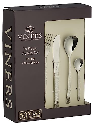 Viners Studio 18/10 Stainless Steel 16 Piece Cutlery Set