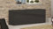 Dmora - Buffet Tobia, Buffet de cuisine avec 3 portes et 1 tiroir, Buffet de salon, 100% Made in Italy, 170x40h35 cm, Anthracite Brillant