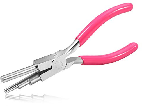 SPEEDWOX 3-Steps Wire Looping Forming Wrapping Bending Pliers, Bail Making Pliers, Jewelry Bail Pliers, Wire Looping Pliers for Bending 5mm 7mm 10mm Bails, Loops, Hooks, Jump Rings