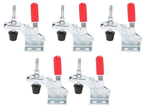 Morsetto a Ginocchiera, 5 Pezzi Morsetto a Ginocchiera a Sgancio Rapido Forniture di Fissaggio per Dispositivi di Fissaggio Verticale Strumento di Fissaggio 30 Kg Bloccaggio,