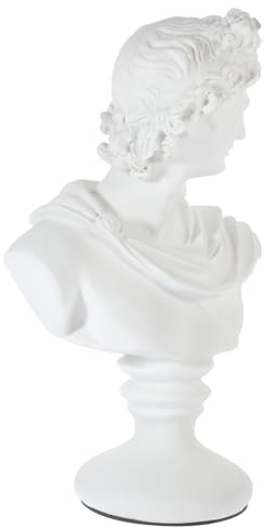 Ciieeo Porträtskulptur Griechische Büstenstatue Griechische Götterstatuen Römische Büstenstatue Aphrodite-Statue Römische Skulptur Palette Gips Ornamente Harz Weiß Büro
