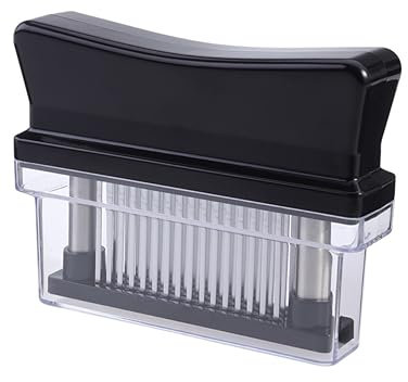 OFFSCH Inteneritore per Carne 48 Lame in Acciaio Inox Ago per Intenerire Carne Strumenti Utensile da Cucina per Pollo Bistecca Manzo