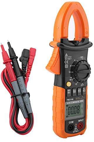 ZJchao Digital Klämmätare med AC/DC-strömspänningsmätning, Bärbar Multimeter för Elektrisk Testning, Resistansdetektionsverktyg för hem- och Industribruk
