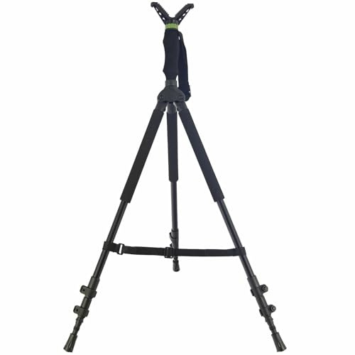 Hunting Shooting Stick – Adjustable 90–185cm Quick-Lock Alloy Monopod/Tripod with 360° Swivel & Foam Rifle Grip – Stable Shooting Support for Hunting & Target Shooting (Style 3)