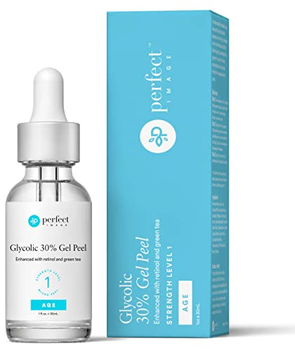 Glycolic Acid 30% Gel Peel - Enhanced with Retinol and Green Tea Extract (Professional Chemical Peel)- 1 fl oz 30mL
