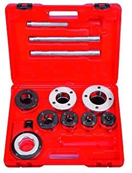 ROTHENBERGER SUPER CUT-Set, BSPT R, 3/8-2 im Koffer | 070891X | Außengewindeschneider, manuell Gewindeschneider, Gewindebohrmaschnine, Gewindeschneidmaschine