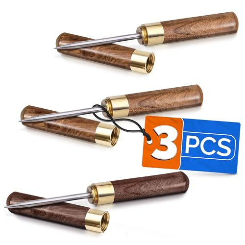 3Pcs Ice Pick Stainless Steel Home Bar Tools - Portable Kitchen Equipment Icepick for Ice Bartender Tools Break The Ice Metal Pick Set - Ice Picks for Breaking Ice Tool Countertop Bar Camping Tools