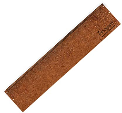 innogard 6002-001 - Bordure de Gazon en Acier Corten - 100 x 0,1 cm Bordure de Parterre Hauteur 24 cm