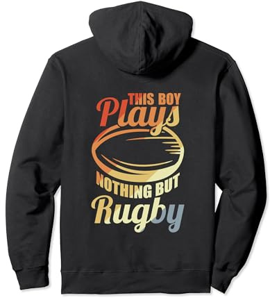 Niño que juega al rugby Sudadera con Capucha